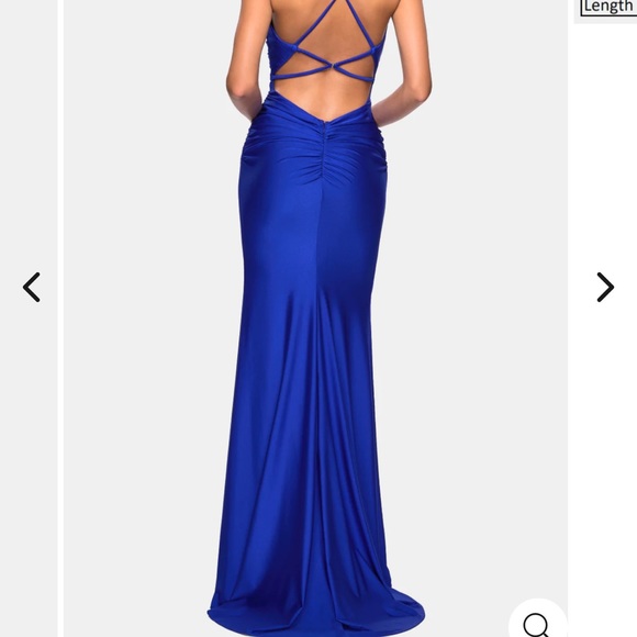 La Femme blue formal dress size 2 - Picture 2 of 6